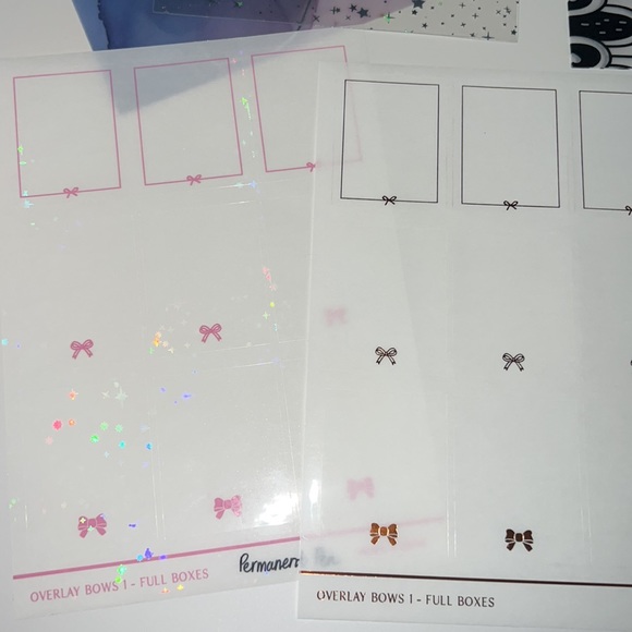 SIMPLY GILDED Acetate , vellum, overlay box stickers and heart icon stickers - Picture 6 of 6